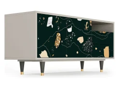 Discount Mueble de TV - 125х56х41 cm - T7 - Space Rocks, Areia Bege