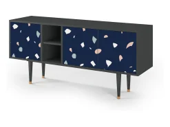 Mueble de TV - 150х69х41 cm - T5 - Space Satellites, Antracite^ Móvel De Tv