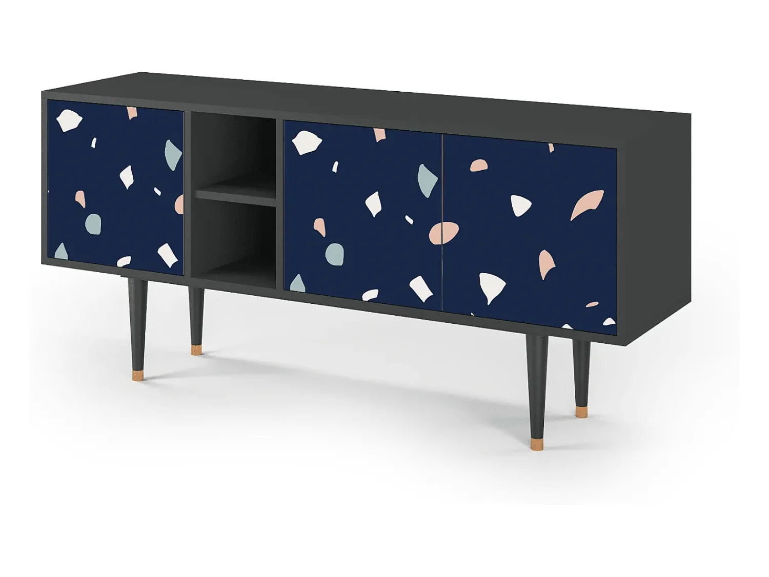 Mueble de TV - 150х69х41 cm - T5 - Space Satellites, Antracite^ Móvel De Tv