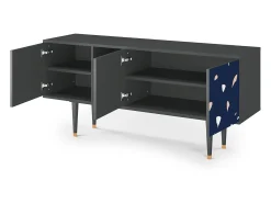 Mueble de TV - 150х69х41 cm - T5 - Space Satellites, Antracite^ Móvel De Tv