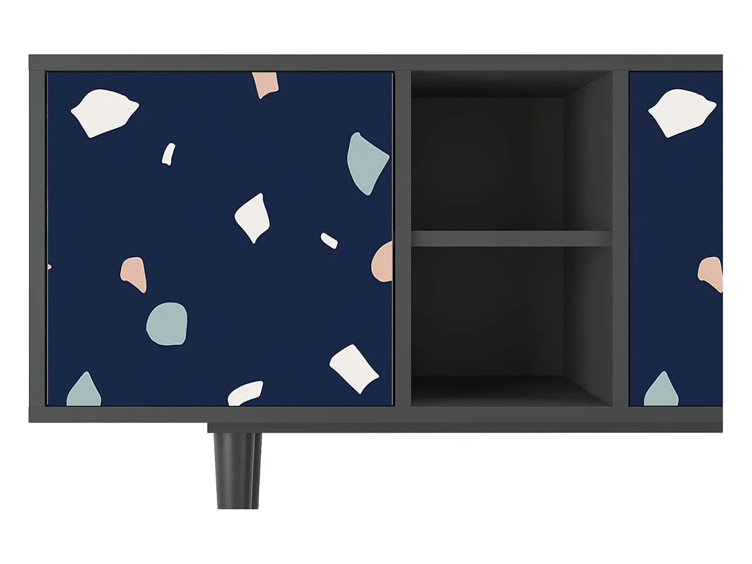 Mueble de TV - 150х69х41 cm - T5 - Space Satellites, Antracite^ Móvel De Tv