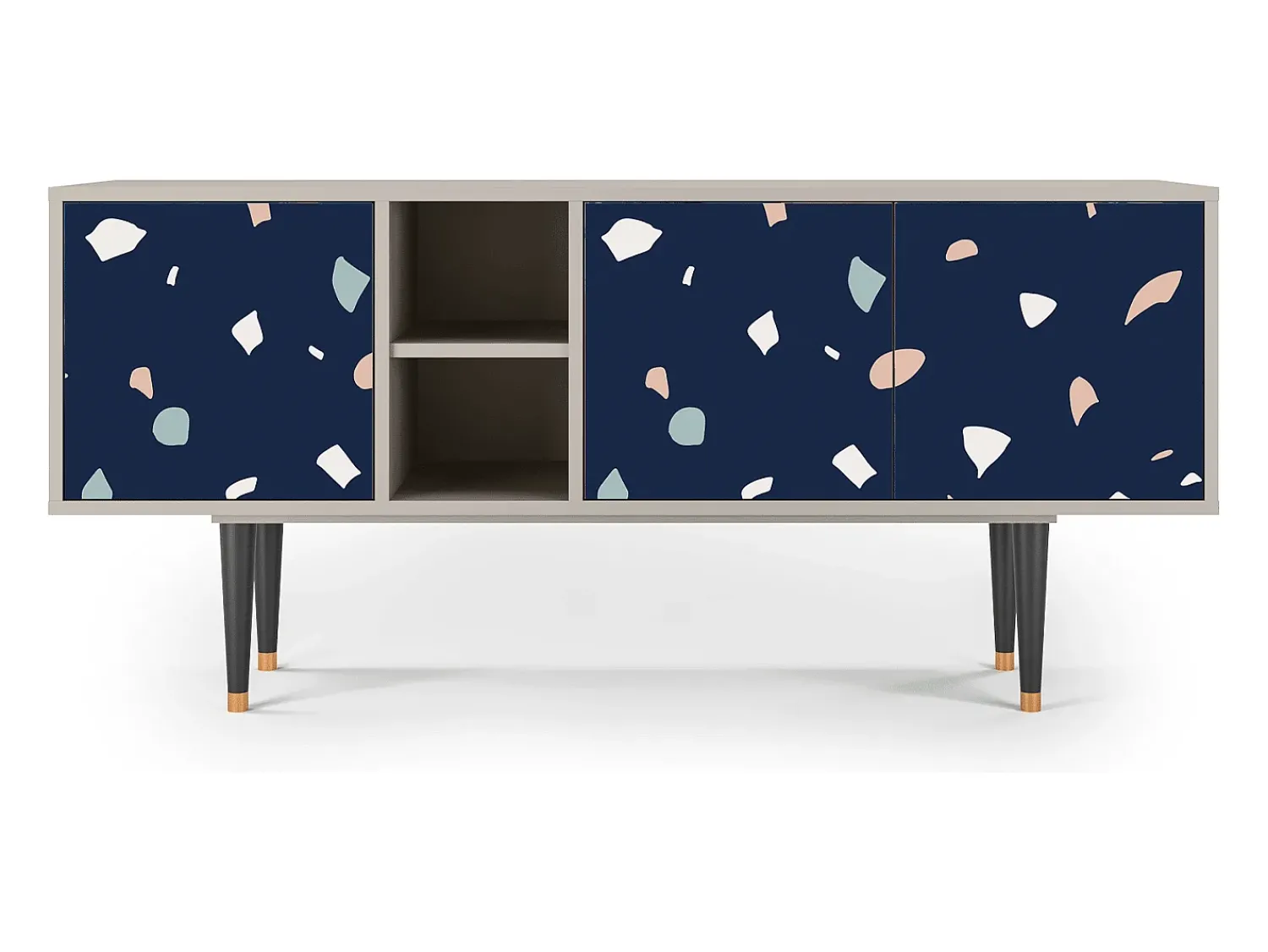 Mueble de TV - 150х69х41 cm - T5 - Space Satellites, Areia Bege