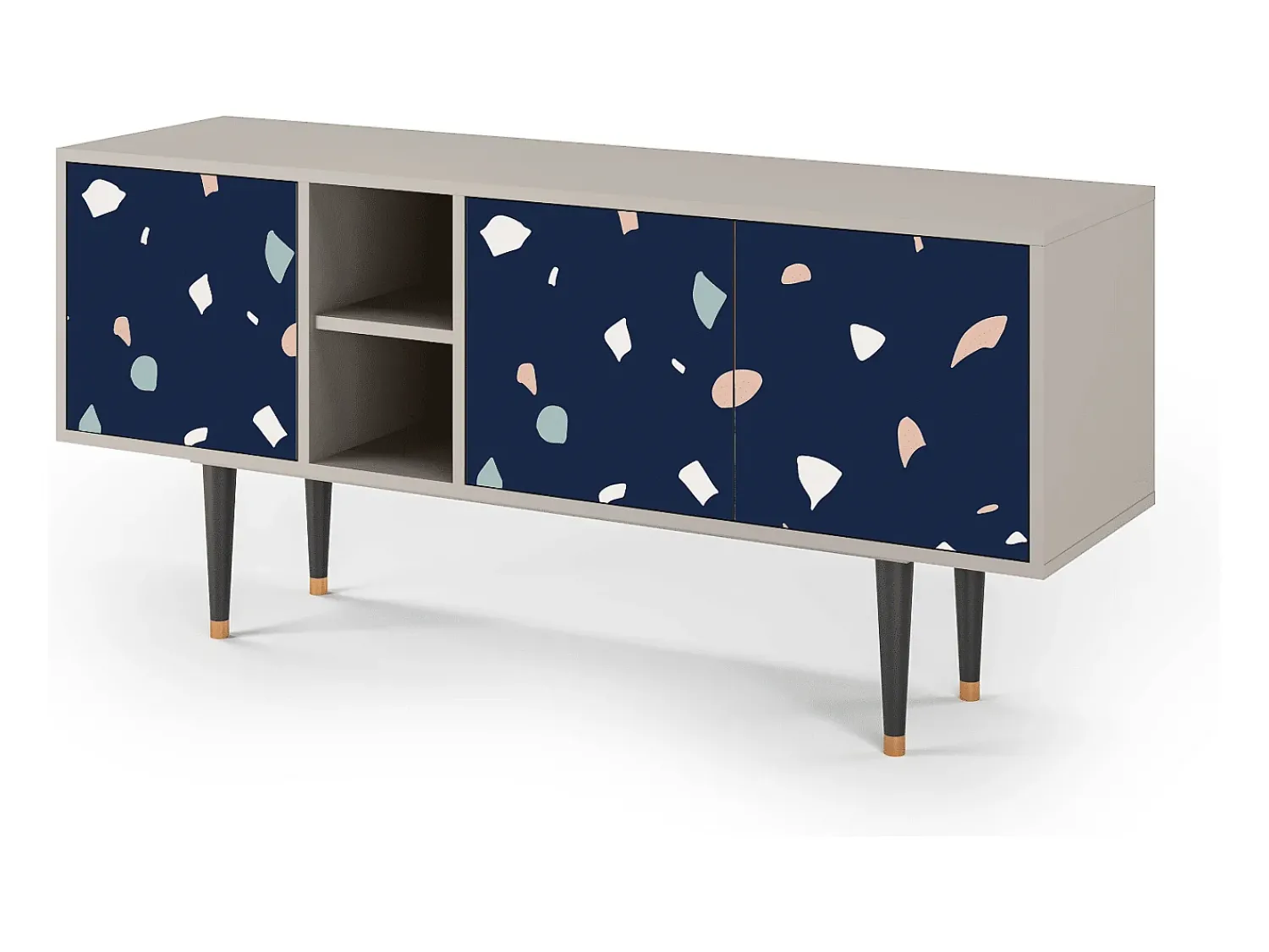 Mueble de TV - 150х69х41 cm - T5 - Space Satellites, Areia Bege