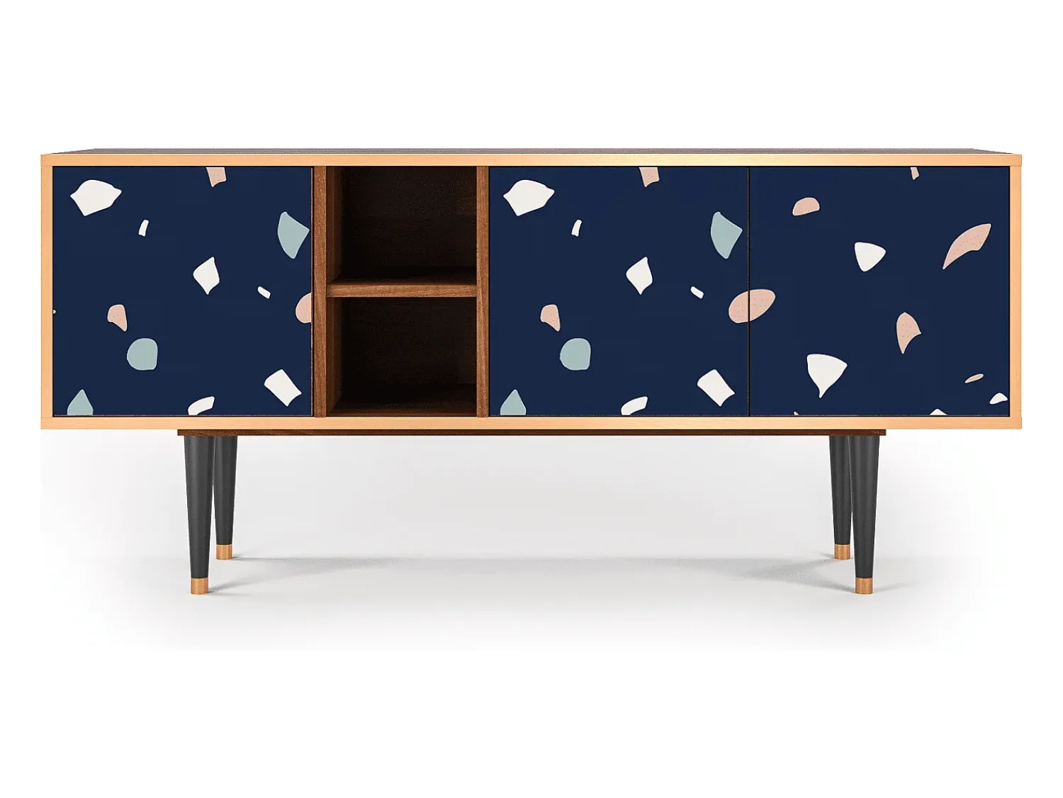 Móvel De Tv* Mueble de TV - 150х69х41 cm - T5 - Space Satellites, Nogueira Castanho
