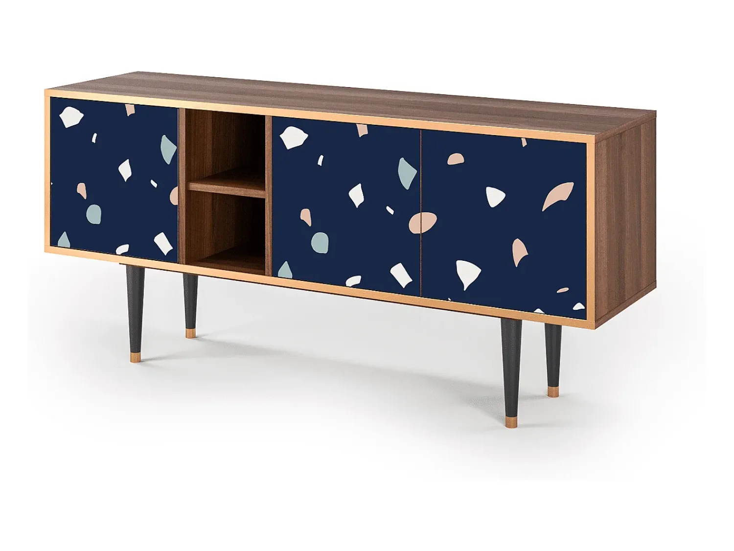 Móvel De Tv* Mueble de TV - 150х69х41 cm - T5 - Space Satellites, Nogueira Castanho