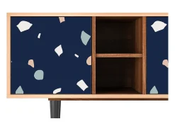 Móvel De Tv* Mueble de TV - 150х69х41 cm - T5 - Space Satellites, Nogueira Castanho