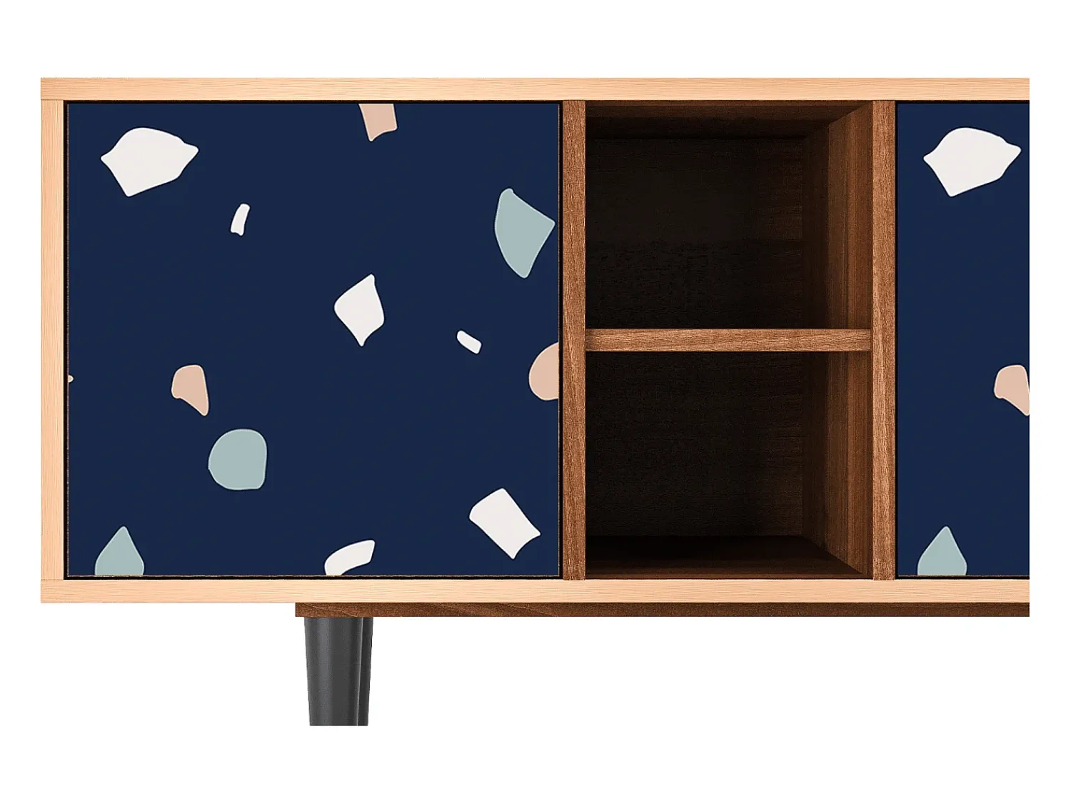 Móvel De Tv* Mueble de TV - 150х69х41 cm - T5 - Space Satellites, Nogueira Castanho