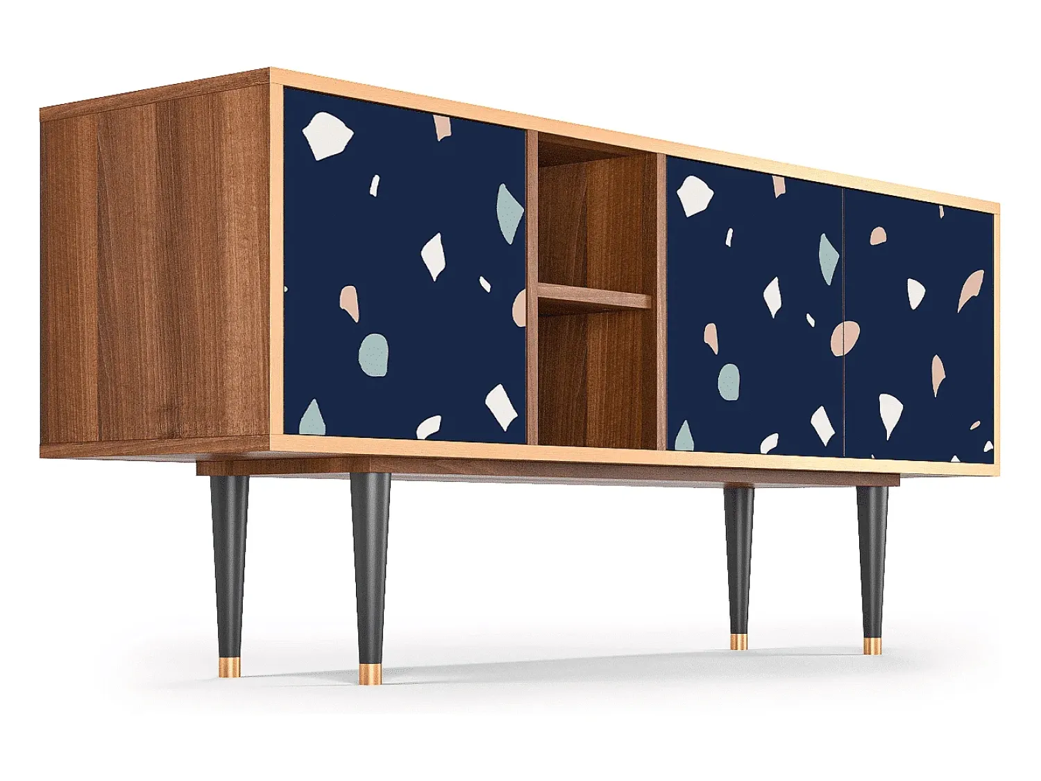Móvel De Tv* Mueble de TV - 150х69х41 cm - T5 - Space Satellites, Nogueira Castanho