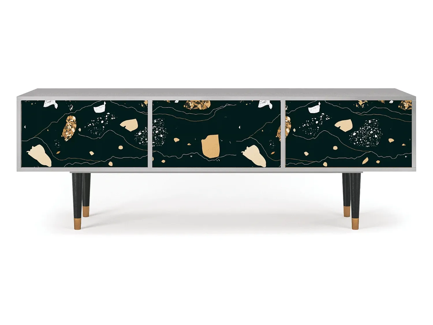 Móvel De Tv| Mueble de TV - 170х59х48 cm - T4 - Space Rocks, Cinza Cinzento