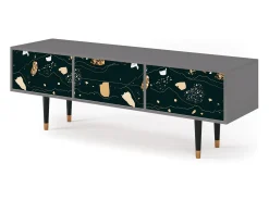 Móvel De Tv| Mueble de TV - 170х59х48 cm - T4 - Space Rocks, Cinza Cinzento