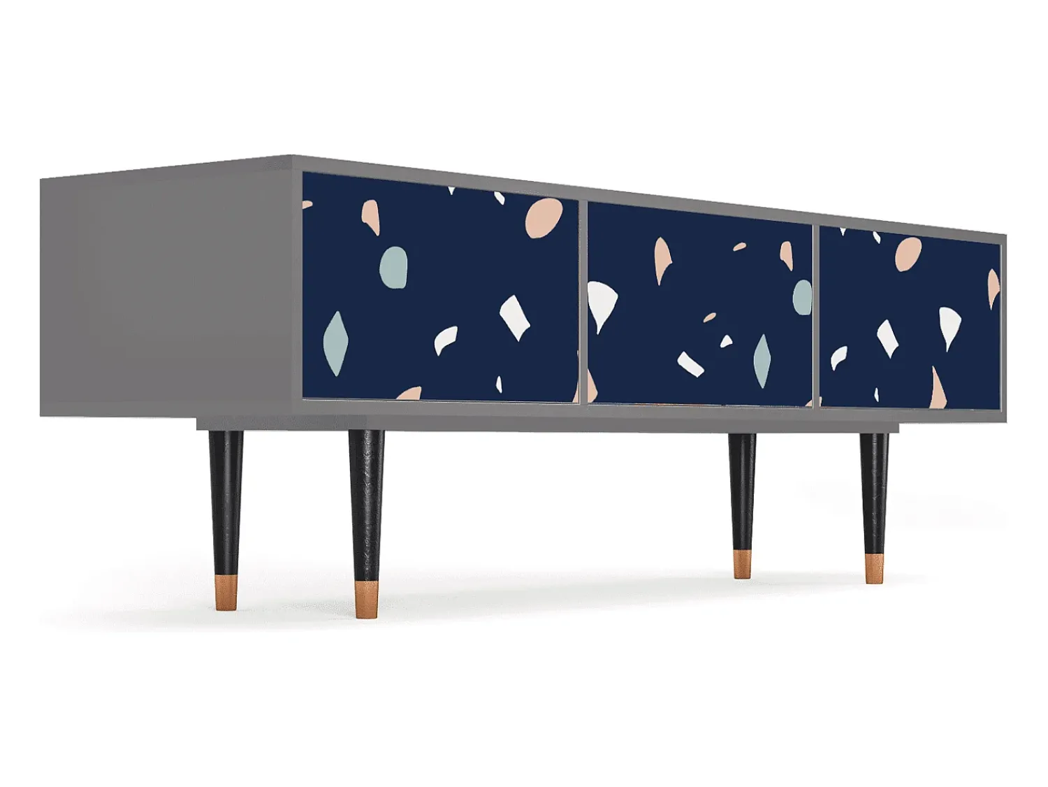 Discount Mueble de TV - 170х59х48 cm - T4 - Space Satellites, Cinza Cinzento