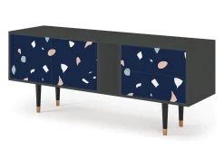Móvel De Tv| Mueble de TV - 170х69х48 cm - T1 - Space Satellites, Antracite Cinza antracite