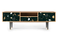 Móvel De Tv* Mueble de TV - 170х59х41 cm - T6 - Space Rocks, Nogueira Castanho