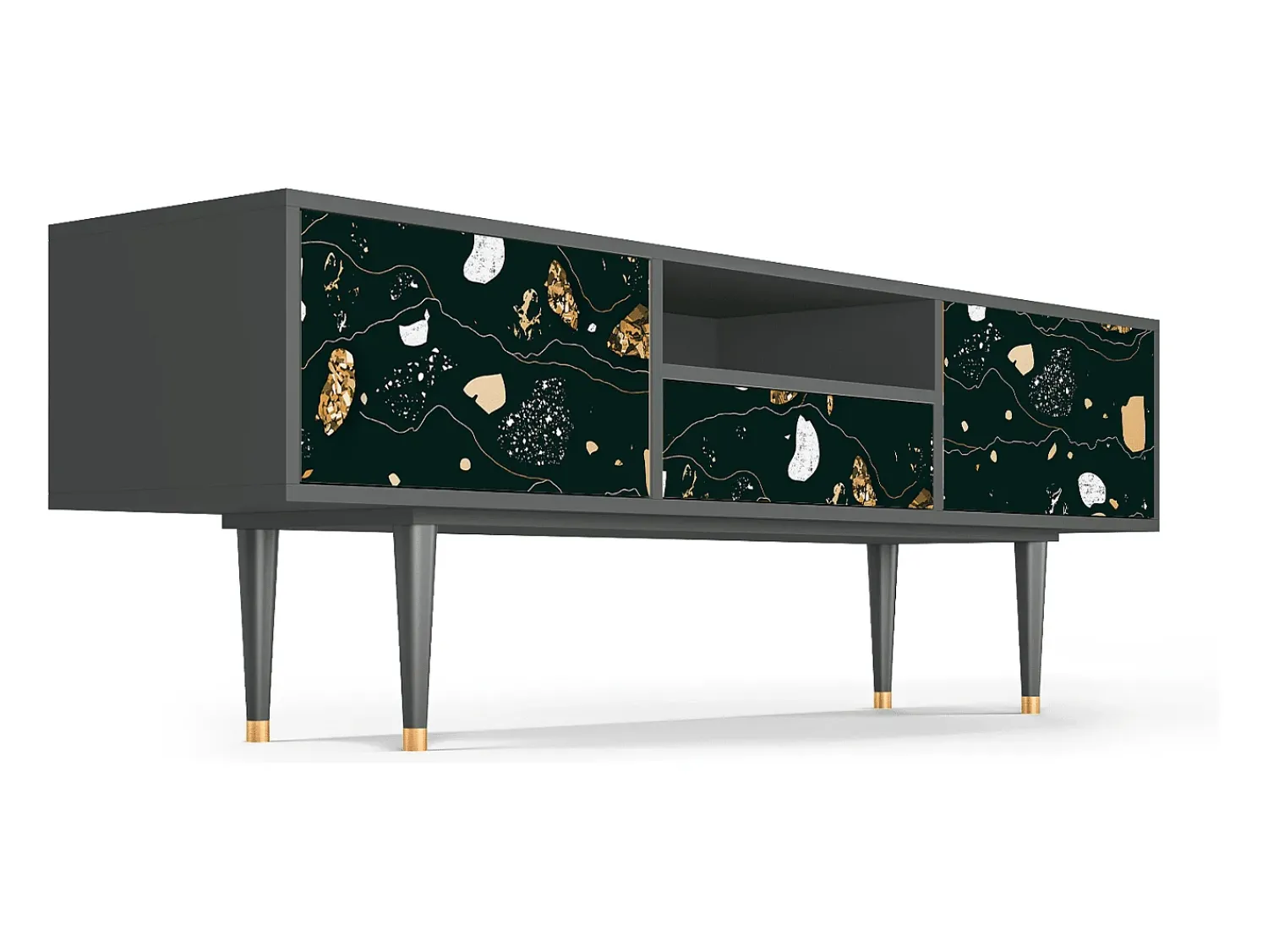 Mueble de TV - 170х59х41 cm - T6 - Space Rocks, Antracite^ Móvel De Tv