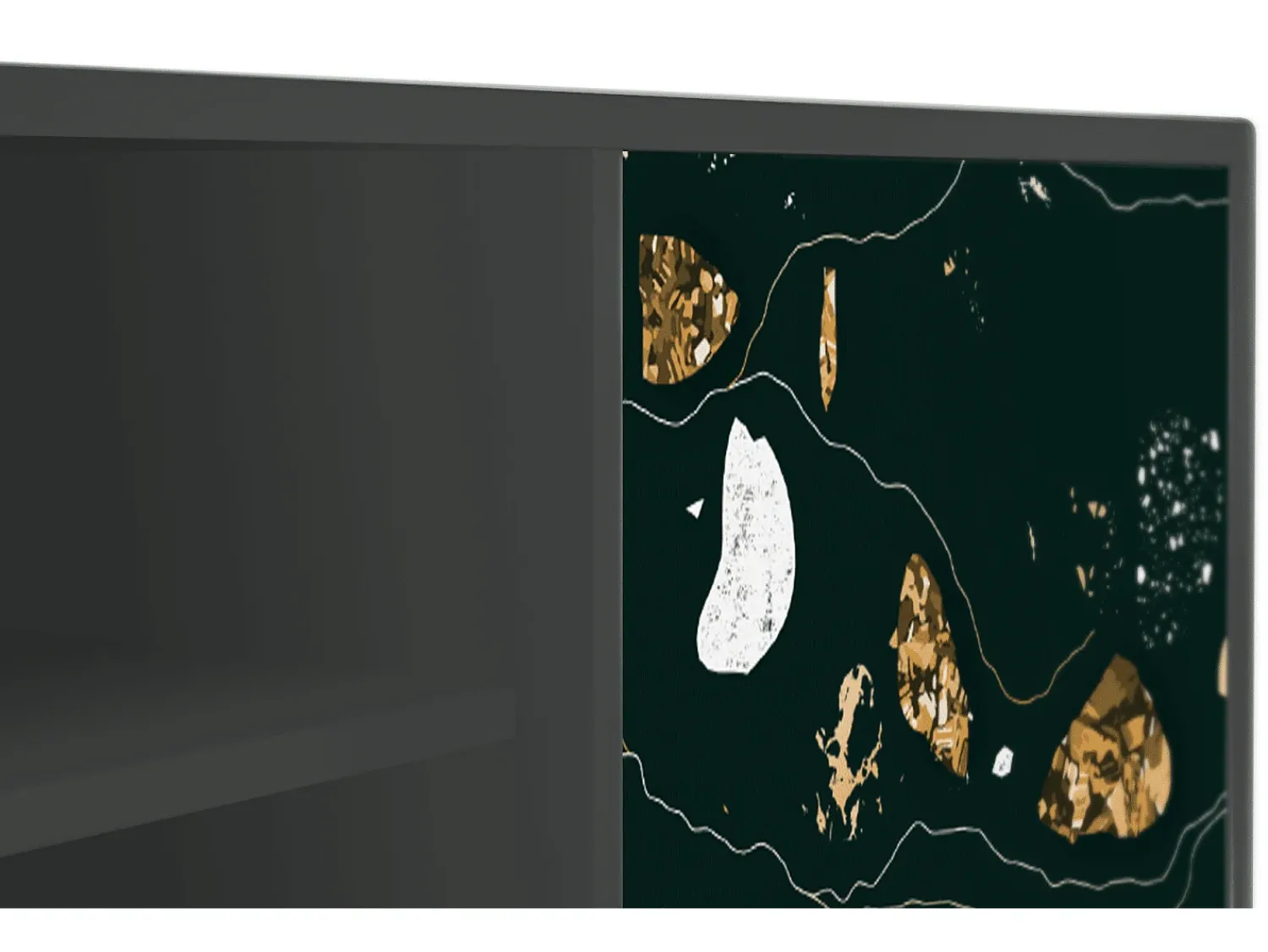 New Mueble de TV - 170х69х48 cm - T2 - Space Rocks, Antracite Cinza antracite