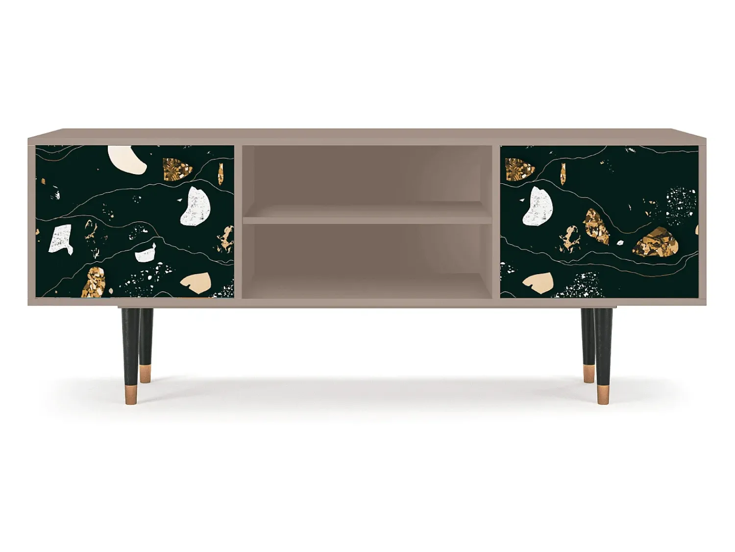 Móvel De Tv| Mueble de TV - 170х69х48 cm - T2 - Space Rocks, Latte Bege