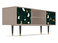 Móvel De Tv| Mueble de TV - 170х69х48 cm - T2 - Space Rocks, Latte Bege