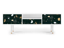 Mueble de TV - 170х59х41 cm - T6 - Space Rocks, Branco^ Móvel De Tv