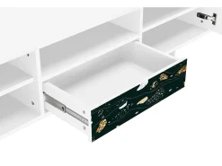 Mueble de TV - 170х59х41 cm - T6 - Space Rocks, Branco^ Móvel De Tv