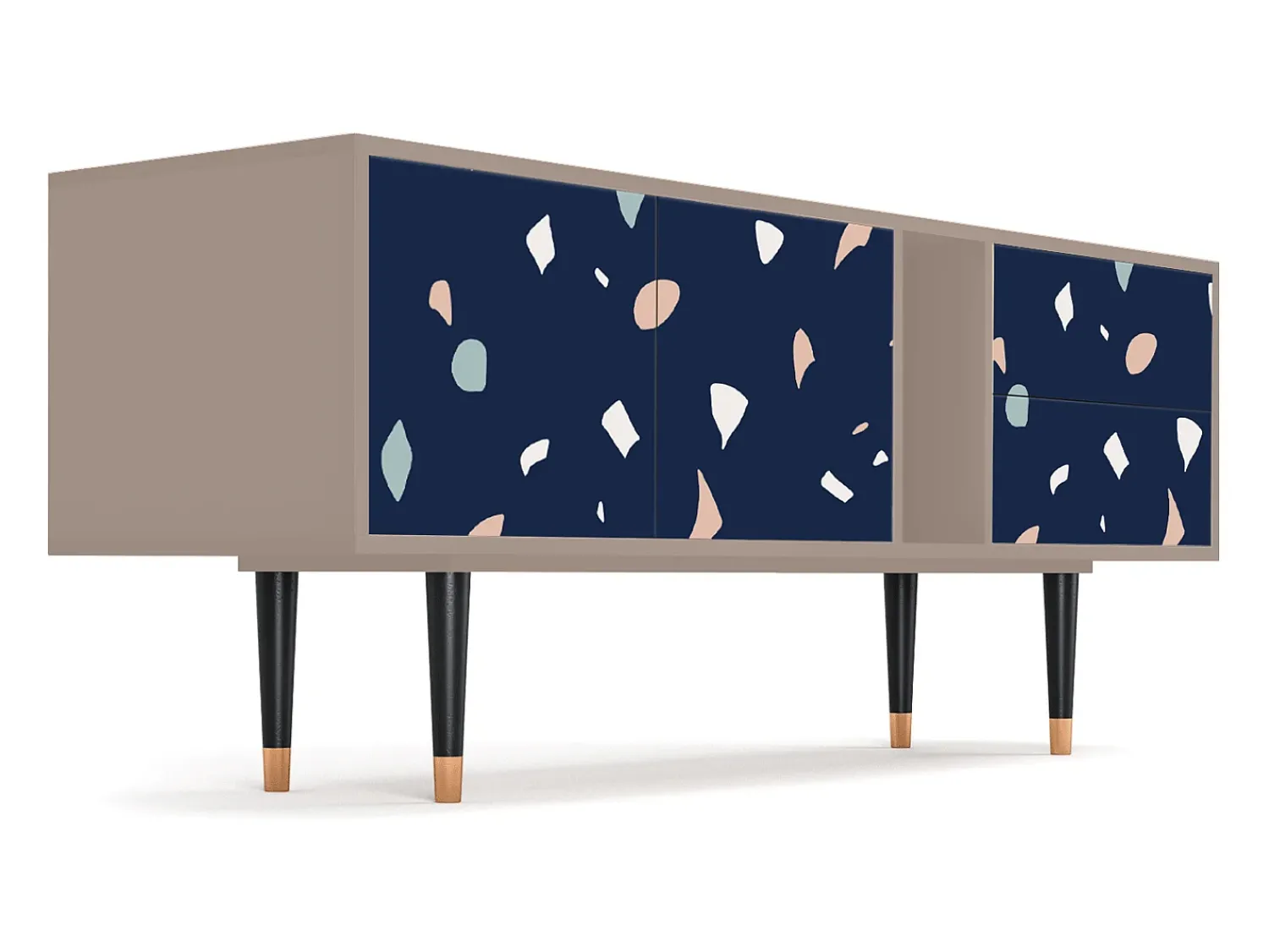 Móvel De Tv| Mueble de TV - 170х69х48 cm - T1 - Space Satellites, Latte Bege