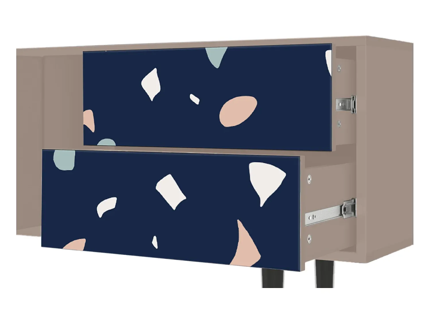 Móvel De Tv| Mueble de TV - 170х69х48 cm - T1 - Space Satellites, Latte Bege