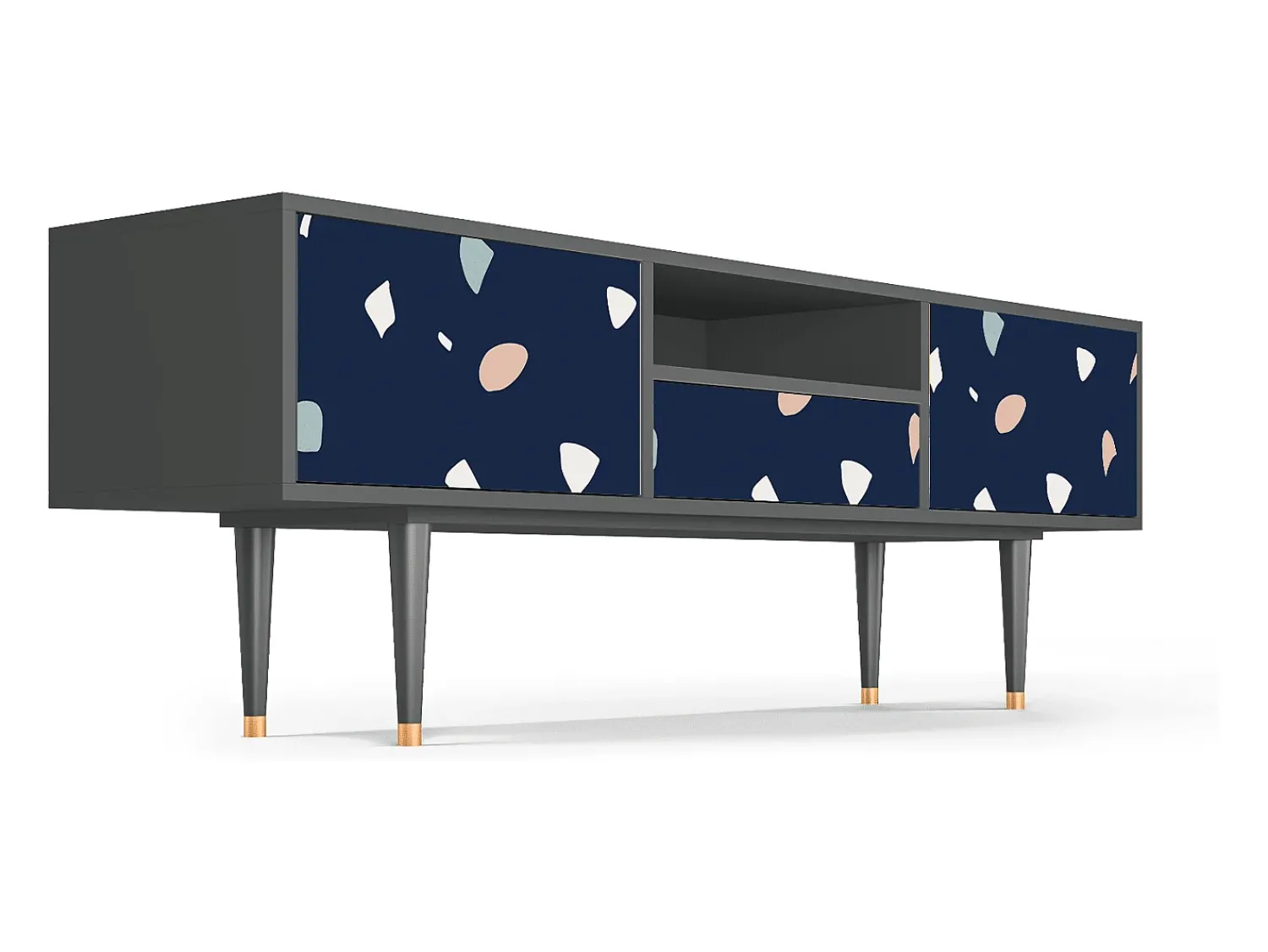 Mueble de TV - 170х59х41 cm - T6 - Space Satellites, Antracite^ Móvel De Tv