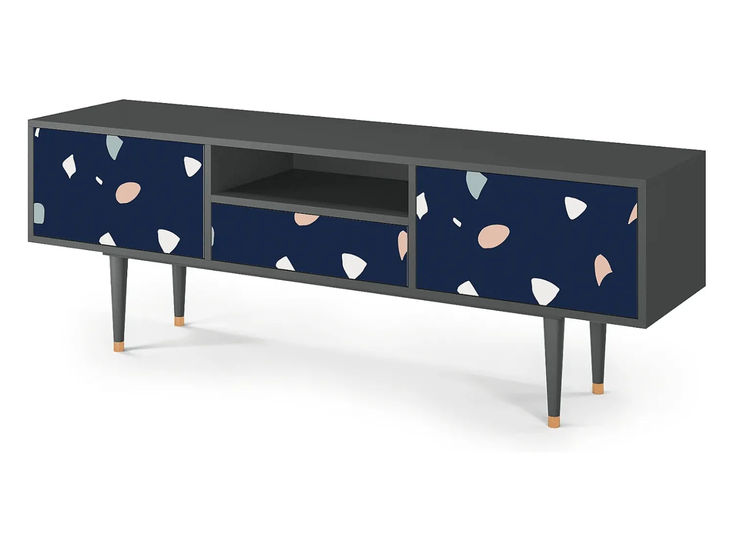 Mueble de TV - 170х59х41 cm - T6 - Space Satellites, Antracite^ Móvel De Tv