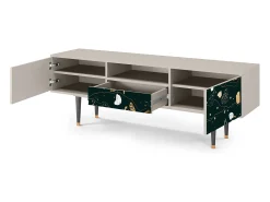 Móvel De Tv* Mueble de TV - 170х59х41 cm - T6 - Space Rocks, Areia Bege