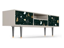 Móvel De Tv* Mueble de TV - 170х59х41 cm - T6 - Space Rocks, Areia Bege