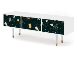 Móvel De Tv| Mueble de TV - 170х59х48 cm - T4 - Space Rocks, Branco Bege