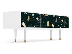 Móvel De Tv| Mueble de TV - 170х59х48 cm - T4 - Space Rocks, Branco Bege