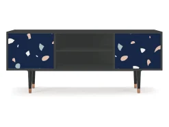 Móvel De Tv| Mueble de TV - 170х69х48 cm - T2 - Space Satellites, Antracite Cinza antracite