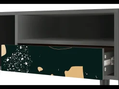 Móvel De Tv| Mueble de TV - 115х59х48 cm - T3 - Space Rocks, Antracite Cinza antracite
