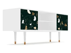 Mueble de TV - 170х69х48 cm - T2 - Space Rocks, Branco^ Móvel De Tv