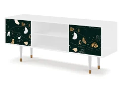 Mueble de TV - 170х69х48 cm - T2 - Space Rocks, Branco^ Móvel De Tv