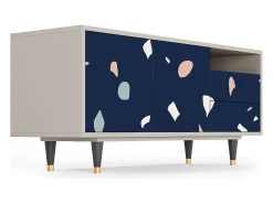 Móvel De Tv| Mueble de TV - 125х56х41 cm - T7 - Space Satellites, Areia Bege