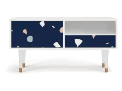 Móvel De Tv* Mueble de TV - 115х59х48 cm - T3 - Space Satellites, Branco Bege