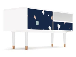 Móvel De Tv* Mueble de TV - 115х59х48 cm - T3 - Space Satellites, Branco Bege