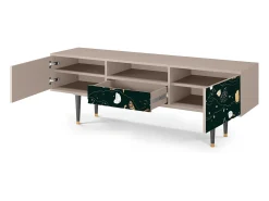Móvel De Tv| Mueble de TV - 170х59х41 cm - T6 - Space Rocks, Latte Bege