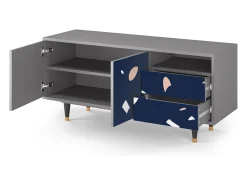 Mueble de TV - 125х56х41 cm - T7 - Space Satellites, Cinza^ Móvel De Tv