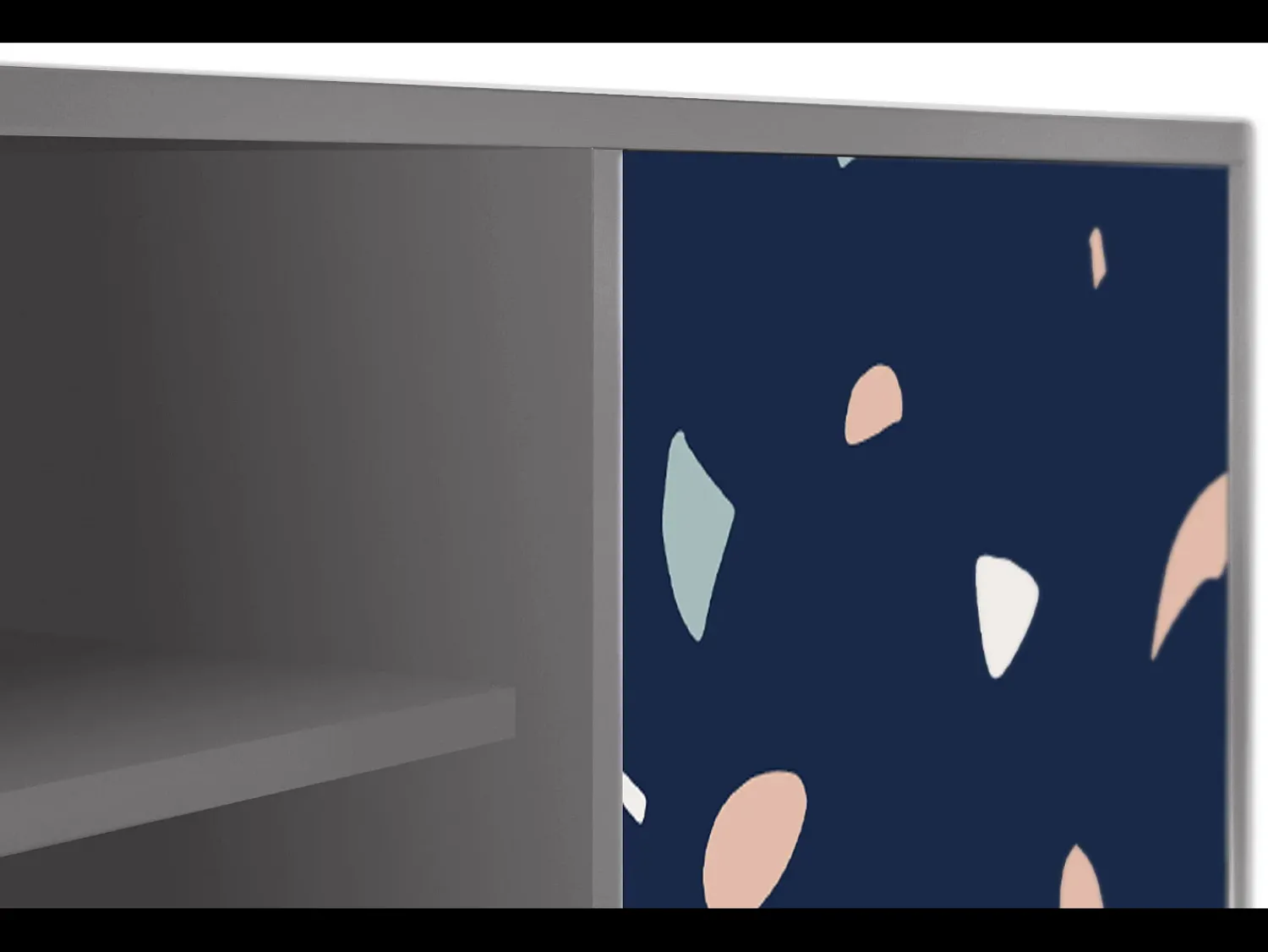 Móvel De Tv| Mueble de TV - 170х69х48 cm - T2 - Space Satellites, Cinza Cinzento