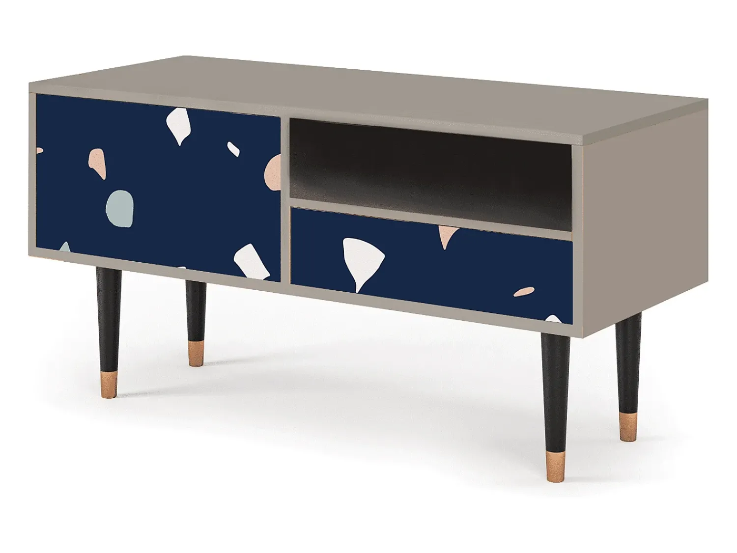 Móvel De Tv* Mueble de TV - 115х59х48 cm - T3 - Space Satellites, Areia Bege
