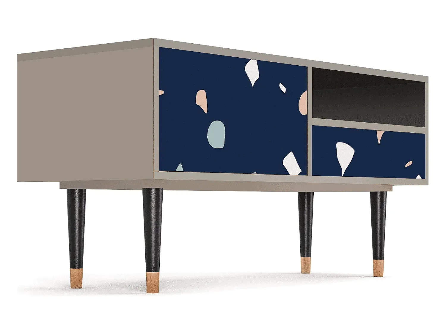 Móvel De Tv* Mueble de TV - 115х59х48 cm - T3 - Space Satellites, Areia Bege