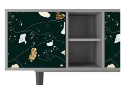 Mueble de TV - 150х69х41 cm - T5 - Space Rocks, Cinza Cinzento