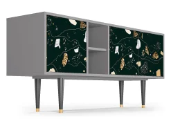 Mueble de TV - 150х69х41 cm - T5 - Space Rocks, Cinza Cinzento