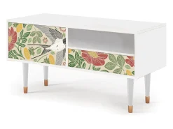 Mueble de TV - 115х59х48 cm - T3 - Spring Swallow, Branco^ Móvel De Tv