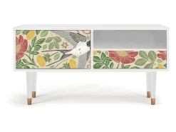 Mueble de TV - 115х59х48 cm - T3 - Spring Swallow, Branco^ Móvel De Tv