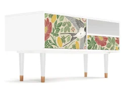 Mueble de TV - 115х59х48 cm - T3 - Spring Swallow, Branco^ Móvel De Tv