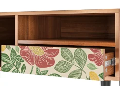 Mueble de TV - 115х59х48 cm - T3 - Spring Swallow, Nogueira^ Móvel De Tv