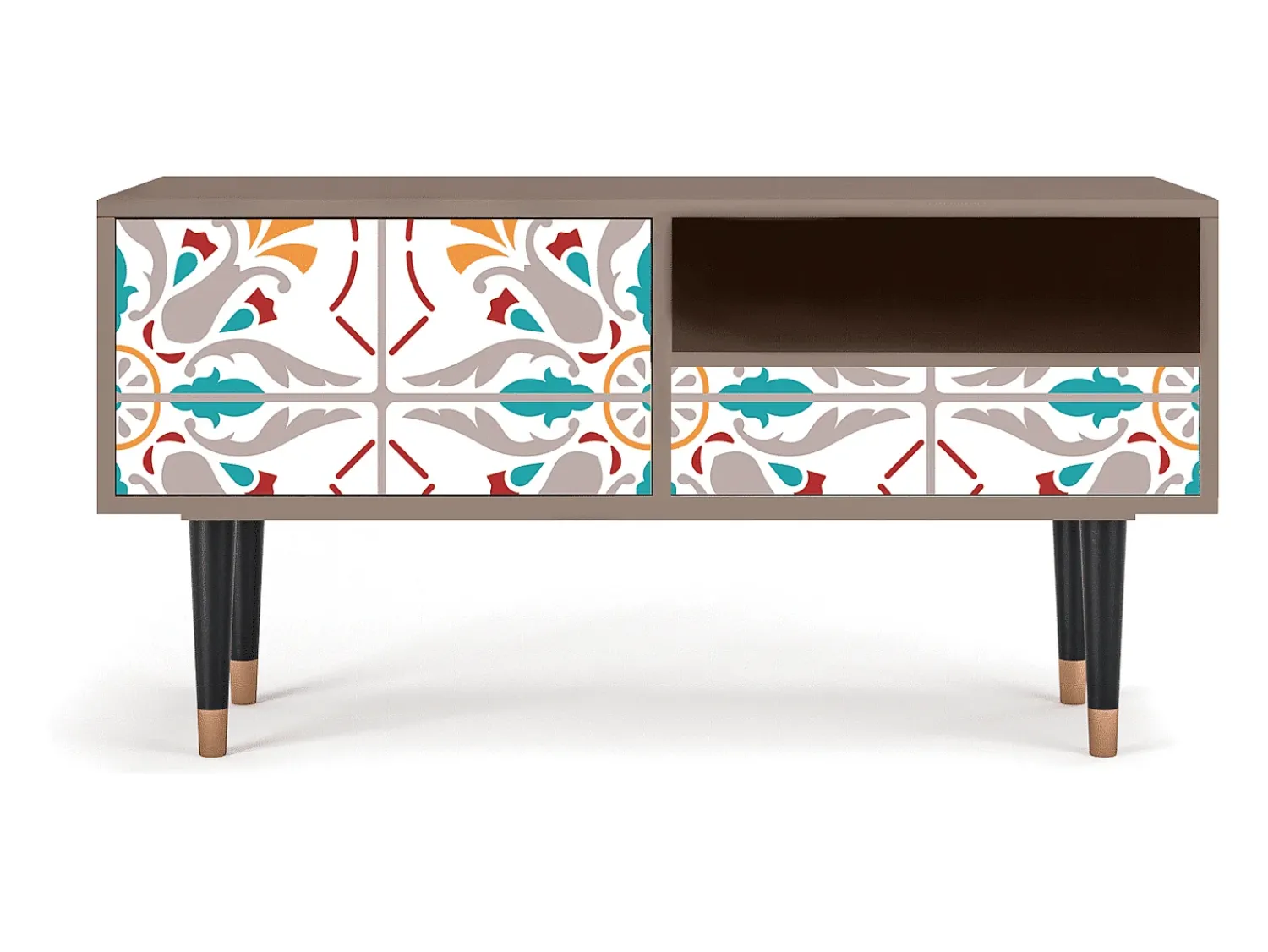 Móvel De Tv| Mueble de TV - 115х59х48 cm - T3 - Spring Ceramics, Latte Bege
